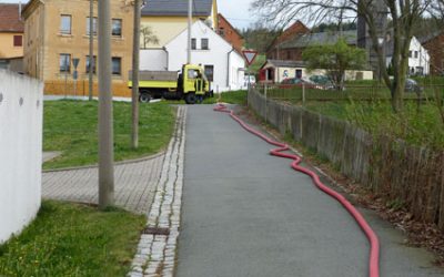 Feuerwehreinsatz am Küchenteich 09.04.2014