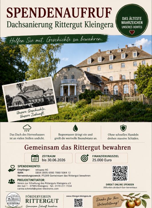 Spendenflyer_Rittergut_Kleingera